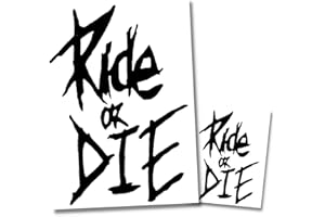 WRENCH MONKEY Ride or Die Aufkleber für MTB Downhill Enduro BMX Motocross MTB Auto Rahmen Fun Helm Laptop Kühlschrank Werkzeugkasten JDM E-BIKE XC Dirt Jump Gravel Fat Bike