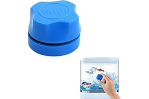 Bezavea Aquarium Magnetic Brush, Fish Tank Glass Brush, Magnetic Fish Tank Cleaner Small, Magnetic Algae Scraper, Aquatic Algae Scraper, Scrubber Floating Clean Brush for Fish Tank Algae Cleaning (C)