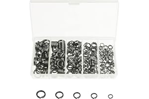 Milepetus 250Pcs Sprengringe Angeln, Spaltringe Edelstahl Split Ring Köderring für Angeln Fischen,Angelköder Leinen Connector