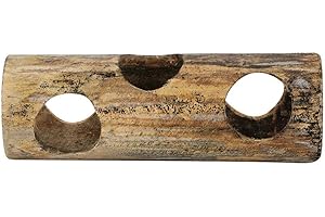 HEEPDD Hamster Spielzeug, alle natürlichen Bambus Hamster Tunnel Spielzeug Sommer Coole Trainingsröhren und Tunnel Kleintier Activity Center Spielzeug für Syrische Hamster Igel Rennmäuse Chinchillas(M)