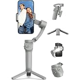 Telefon Sabitleyici Gimbal, 3 Eksen Manevralı Sabitleyici, Otomatik Y&uuml;z Takip &Ouml;zelliği, Stabilize Edici ve Titreşim Engelleyi