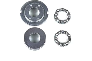 OldNewBikes Cazoletas y rodamientos de pedalier Tipo Phillips de diámetro 34,8mm (1,37") y 24 TPI para Bicicleta clásica Retro Vintage