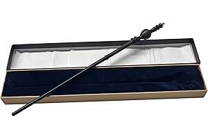 Oakamy Minerva McGonagall Magic Wand, Halloween Cosplay, Wizard Wand, Brown, Resin, Manual, 1 Player, Indoor, Fantasy, Prop, Wand, Child, Teen