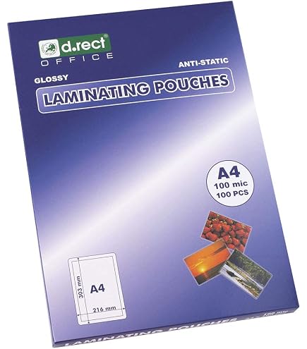100 Feuilles Plastification A5 80 Microns Brillant - Film Protecteur Pour Documents Et Photos