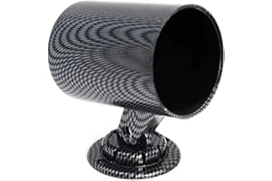 LKRXW 52mm Soporte para Medidor 1 Agujero Soporte de Montaje Medidor Caja Indicador Tablero Instrumento Cápsula Portamedidores Medidores Cubierta Monohueco Cubremédidor Carbono