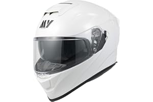 MY Motorrad Integralhelm Vollvisierhelm Mopedhelm mit Sonnenblende für Damen Herren,ECE 22.06 Genehmigung,Modell MY-936