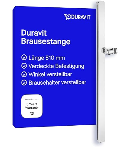 BRAVAT Brausestange 90 Cm In Chrom – Hochwertige Duschstange, Zum Schrauben Oder Kleben, Mit Montagematerial