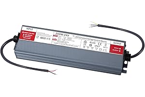Wandering Star® Transformateur LED 24V 200W IP67 Waterproof LED Driver Power Supply 8.3A Slim Transfo AC 220V to DC 24V LED Netzteil Switch Adapter,Constant Voltage Transformers Low Voltage