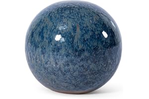 TERAMICO Boules Decoratives (Bleu Rouille, Lot de 4)