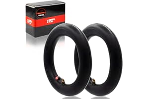 1PZ IN2-10X 2X Cámaras de Aire 10x2 para Patinete Eléctrico Cochecito Bebé, Camara 10x2.125 Reforzada 10 Pulgadas con Válvula de 90° para Neumático de Scooter Eléctrico