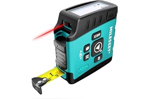 MiLESEEY DT20 laserband mått 3-i-1, 40 m laseravståndsmätare, 5 m digitalt tejpmått, regelbunden måttning, områdesmätning pyt