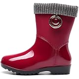 Botas de Agua Acolchadas para Mujer Botas de Lluvia Media Botas de Invierno  Botas Cálidas Botas de Trabajo Cómodas Botas Antideslizantes Botines de  Goma Impermeables Yvelands : Amazon.es: Zapatos y complementos