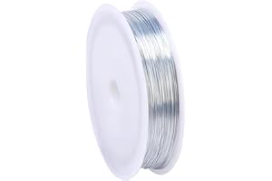 PAITOK 80 mètres de fil artisanal de 0,5 mm pour la fabrication de bijoux, fil de fer pour l'enveloppement, fil de jardinage pour les artistiques DIY, la création de modèles artisanat