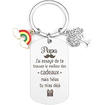 Porte-Clés Personnalisé "Super Papa" - Cadeau Fête Des Pères Original Et Émouvant