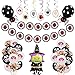 Produktbild Queta Halloween Aluminium Ballon Set Dekoration, Happy Halloween Banner Mit Hexe, Spinne, 12 '' Ballon (24 Stück), Spiralstreifen und Halloween Karte für Scary Fun Halloween Party (Größe 1)