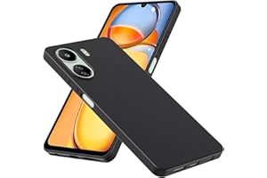 WFTE Funda para Xiaomi Redmi 13C Mate con Protección Carcasa Protectora Antigolpes Ultrafina Suave TPU Silicona Caso Delgada Anti-Choques Case para Redmi 13 C -Negro