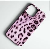 Uyumlu Premier Kalite &Ouml;zel &Uuml;retim High Kalite Baskılı Silikon Telefon Kılıfı (Pembe Leopar, iPhone 12 Pro)