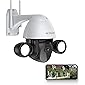 3MP Überwachungskamera Aussen, BCXAXA WLAN IP Kamera mit 4.0X Zoom, IP66 wasserdichte, WiFi Kamera Überwachung mit Licht…
