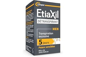 ETIAXIL - Détranspirant MEN - Traitement Transpiration Excessive - Aisselles - Peaux Sensibles - 15 ml