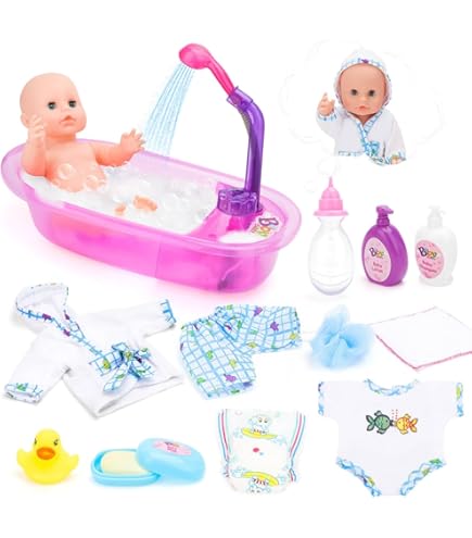 Heless Set De Natación Para Muñecas – Unicornio Henri Con Bañador, Zuecos Y Flotador, Para Muñecas De 35-45 Cm, A Partir De 3 Años (3 Piezas)