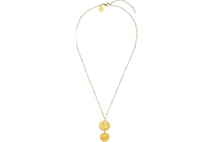 Purelei® Malihini Coin Kette Damen – Halskette Damen aus langlebigem Edelstahl – Wasserfeste Kette mit Anhänger – 40-45 cm Länge verstellbar – Halskette für deinen individuellen Look