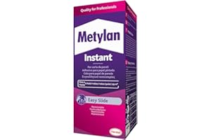 PATTEX Metylan Instant, Adesivo in Polvere per Parati in TNT e Carta da Parati, Rapida Preparazione, Potente, Riposizionabile, Colla da parati facile da applicare, Resa 22 Mq con una Confezione, 200g