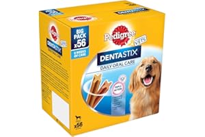 Pedigree Dentastix Daily Oral Care Dental Chews Cane Grande 56 Bastoncini 8 x 270g