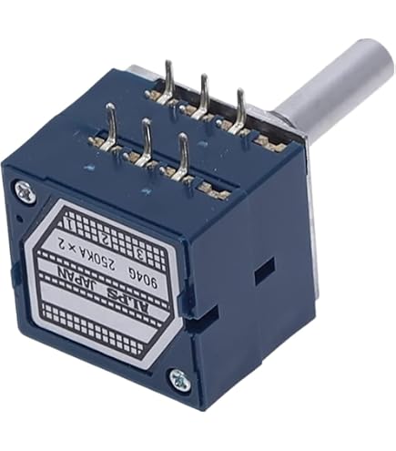 ALPS RK27112 Potenziometro Audio 50K Logaritmico Doppio – Made In Japan, Nuovo