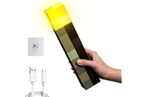 ‎HLMNAKE HLMNAKE 28cm LED Fackel Wall Lampe, Goldgelb Farben & USB wiederaufladbar für Nachttischlampe, Kinderzimmer Wohnzimmer Arbeitszimmer