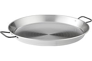 Garcima Poêle à paella en acier poli, gris, 45 cm, 1 pièce
