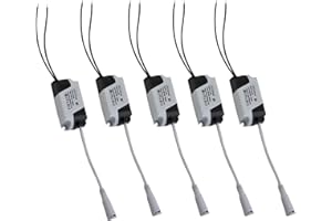 HEIBTENY 5 Stück LED Transformer Driver,8-18W / 8-24W LED trafo Konstantstrom, 24-46V DC Anschluss,Led Licht Lampe Treiber Adapter Trafo Netzteil(8-24W 5 Stück)