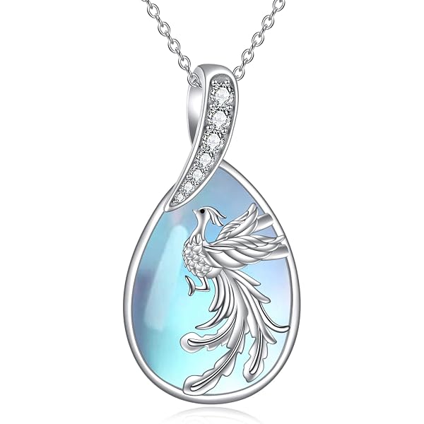 KZX Collana Donna In Argento 925 Con Ciondolo Fenice – Simbolo Di Rinascita, Regalo Per Mamma E Moglie - 2