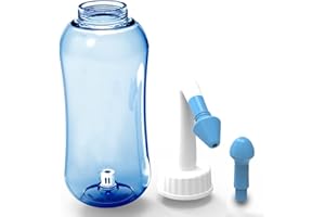 ONCCI 500ml Lavaggio Nasale,Irrigatore Nasale Manuale per Lavaggi Nasali Neti Lota manuale per Irrigazione nasale Naso Pulizia Bottiglia (300ML)