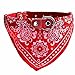 Produktbild Malloom Einstellbar Haustier Hund Hündchen Katze Hals Schal Bandana Halsband Halstuch (M, rot)