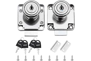 TXErfolg Cilindro della Serratura per Mobili da 2 Pezzi con Chiave Cassetto dell'armadio Serratura a Camma in lega di Zinco per Serratura del Cassetto della Cassetta delle Lettere dell'armadio