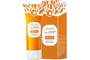 XUMINNY Purifying Exfoliating Gel, Orange Enzymes Exfoliating Brightening Gel, Moisturizing Smoothing Tighten Pores, Brightening Skin (1pc, 100g)