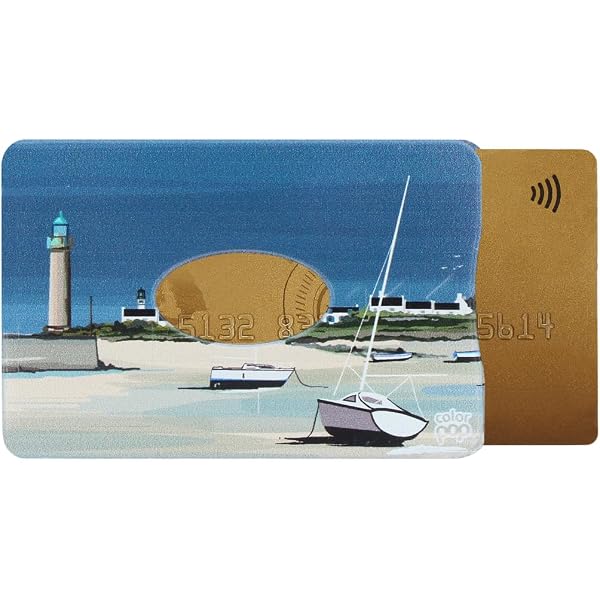 Color Pop Porte-Carte Rigide (1 Carte) – Collection Provence - Fabrication Française – PVC Imprime – 6 x 9,1 cm (Imprimé Camargue