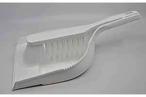 BÜRSTENFABRIK - MADE IN GERMANY MAAJ Hygiene KEHRGARNITUR FEGER + Schaufel Weiss LEBENSMITTELINDUSTRIE HACCP WASCHBAR - VEGAN - Made IN Germany