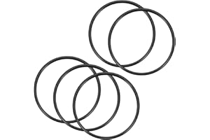 QUARKZMAN 70mm x 63mm x 3,5mm Nitrilo Goma Juntas Tóricas x 5uds Redondo Junta Arandela para Grifo Plomería Reparación Sellado Conexión [Negro]