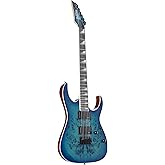 Ibanez GRGR221PA-AQB GIO Serisi Elektro Gitar - Aqua Burst | Kavak Burl Art-Grain Top / Okoume G&ouml;vde, Maple GRG Boyun, Purple