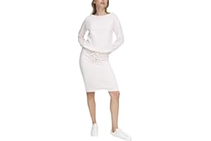 DKNY Vestido Bordado con Hombros Descubiertos Informal para Mujer