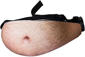 MUNSKT Lustige Geschenke für Männer – Neuheit Bauch Hüfttasche – Anti-Diebstahl unsichtbare Bier-Bauchtasche mit verstellbarem Gürtel, gelb