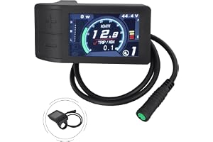 Elektrisk cykel LCD-skärm för Bafang för BBS01 för BBS02 HD-motor, 500C UART färgskärm, hastighet för batteri vägmätare, svar