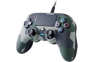 BigBen Interactive Nacon Compact Controller Camogreen con Cavo - Licenza Ufficiale Sony PlayStation - PlayStation 4, Mimetico Verde Camouflage