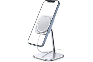 ‎LAMICALL Lamicall Stojak na telefon do MagSafe - regulowany uchwyt Zaprojektowany dla Apple MagSafe, wykonany z aluminium dla iPhone 12 Mini, 12, 12 Pro, 12 Pro Max [MagSafe nie jest dołączony]