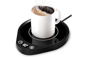 DOUBLECARE Calentador De Leche, Calentador de Leche Electrico, Taza Térmica con Apagado Automático, 3 Temperaturas y Apagado con Temporizador de 2-12 Horas, Oficina o Casa, para Bebidas, Café, Té, Leche