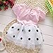 Toddler Baby Girls Princess Party Bubble Sleeve Bowknot Dot Tulle Dress
