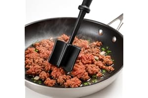 VELLICHOR EUROPE Handheld Manual Heat Resistant Meat Chopper | Meat Masher | Mince Meat Masher | Meat Separator Tool | Mince Chopper | minced Beef Masher | Pan Stirrer | Twist Chopper | Food Grade