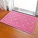 Produktbild Lnnen Und Außen Eingang Fußmatte Antirutschmatte /Einfacher Shaggy Verdickung Teppich,Anwendbar Auf 45*65 Bis 50*80 Cm Bereich Teppichunterlage/ Weicher Shaggy Stark Saugfähig Teppichun,Pink,45*65Cm