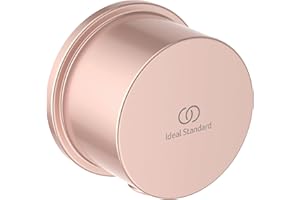 Ideal Standard - Idealrain, Gomito a parete per tubo doccia, Raccordo erogante per attacco flessibile doccia, Rosé